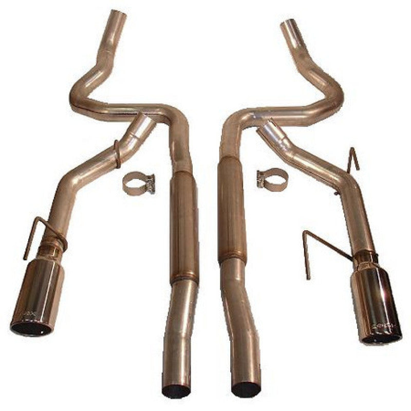 ROUSH 2005-2009 Ford Mustang GT/GT500 Enhanced Sound Dual Cat-Back Exhaust Kit...