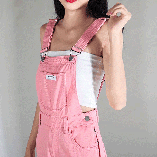 Women's Pink Overalls