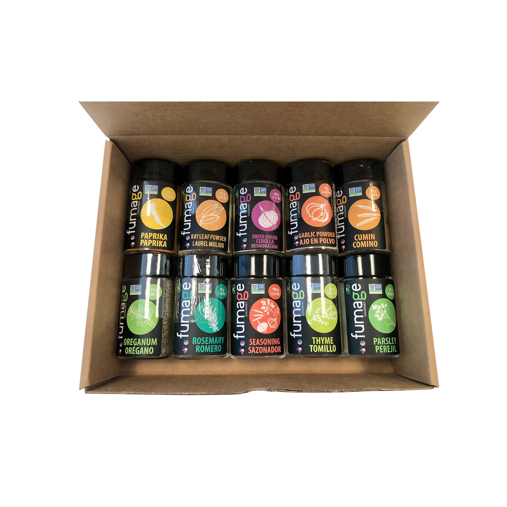 Fumage Gourmet Spice Starter Set - 10 Assorted Spices