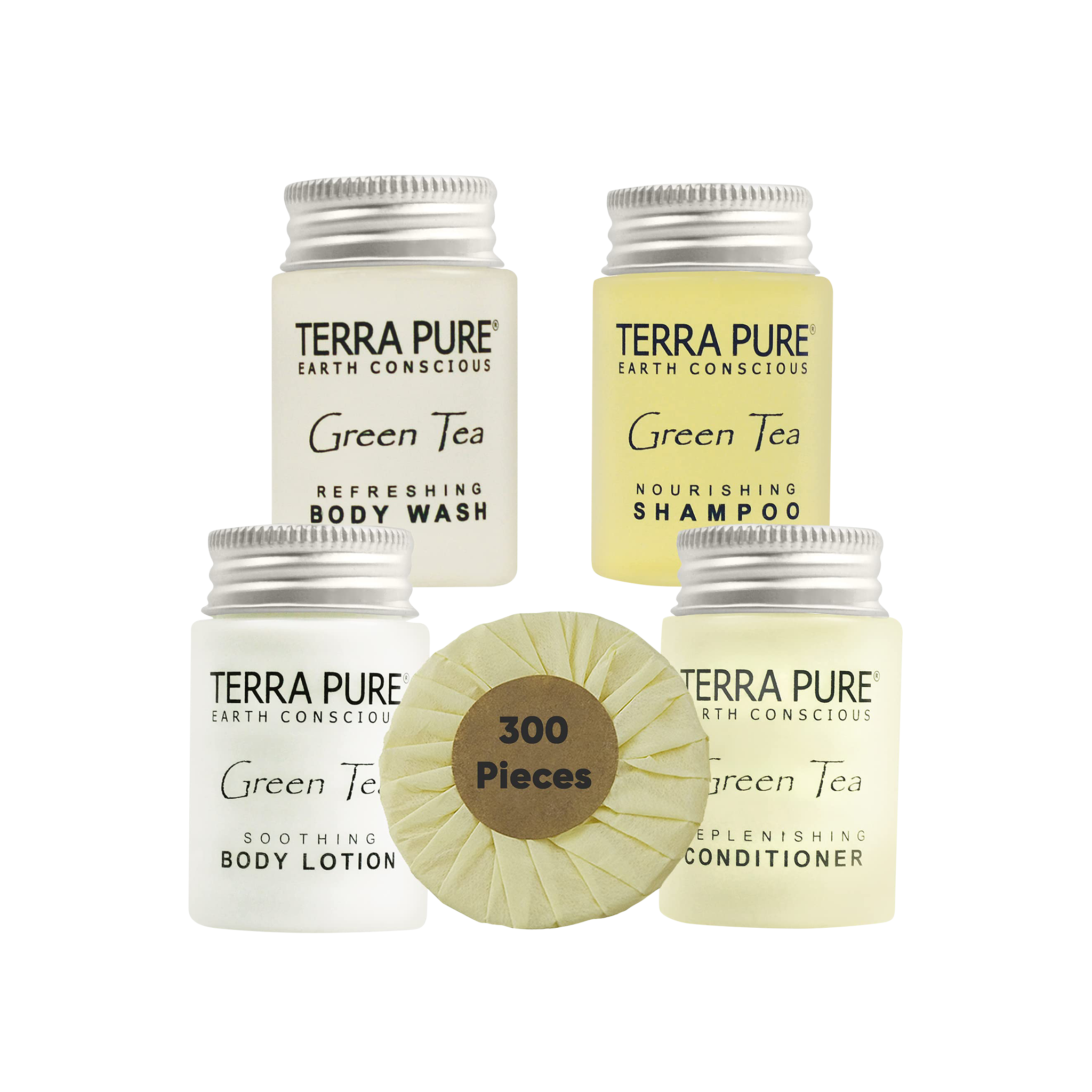 Terra Pure Soaps and Toiletries Bulk Set - All-in-Kit - 300 Pieces