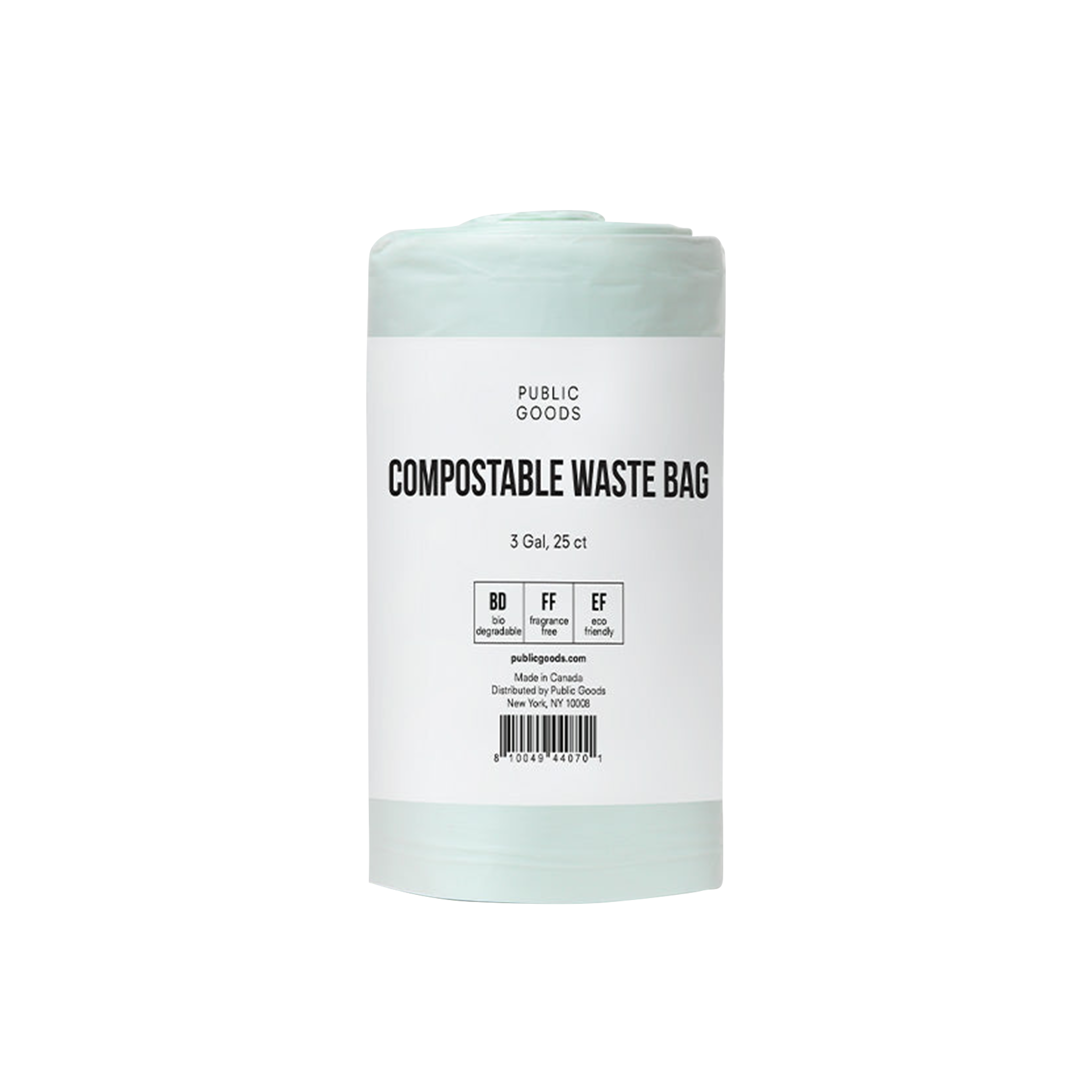 Compostable Trash Bag 3 Gal - 25 Bags -  25 Pack