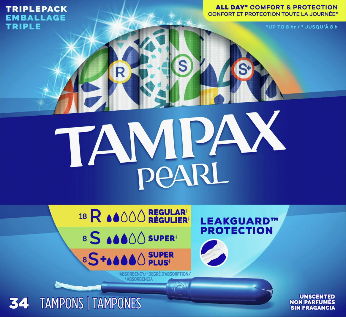 Tampax Pearl Tampons - 36 Pack