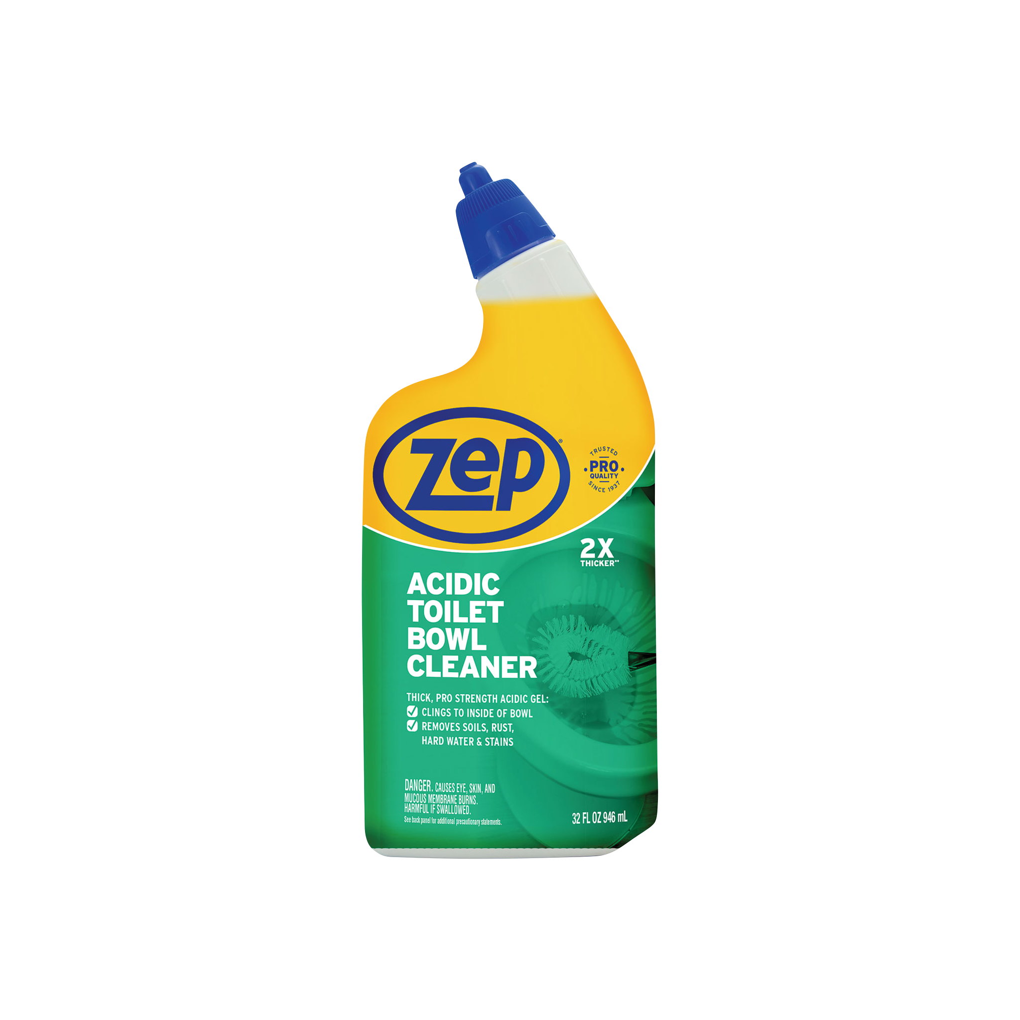 Zep Acidic Mint Toilet Bowl Cleaner - 32oz - 12 Pack
