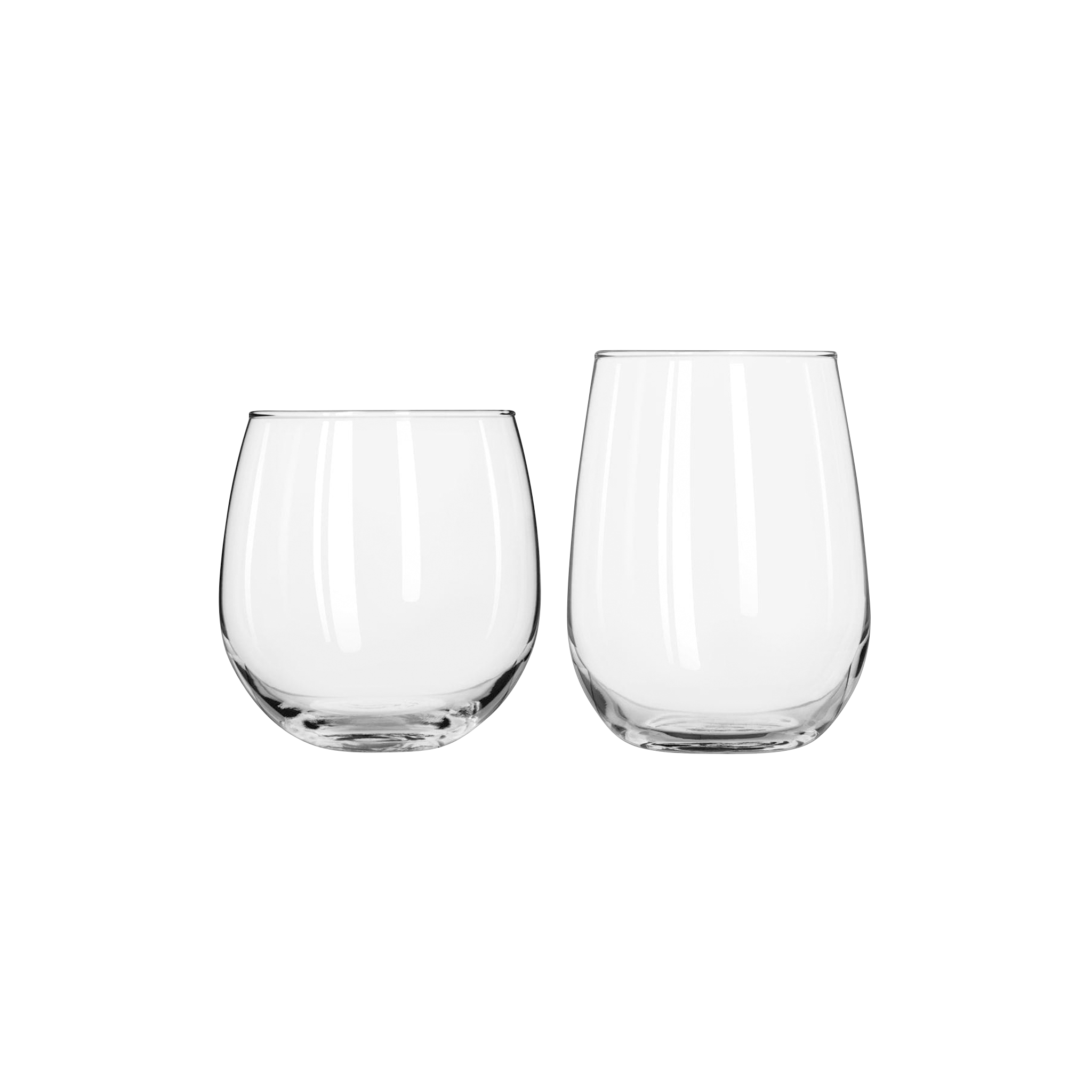 Libbey Stemless Wine Glasses - 12 Pack Variety