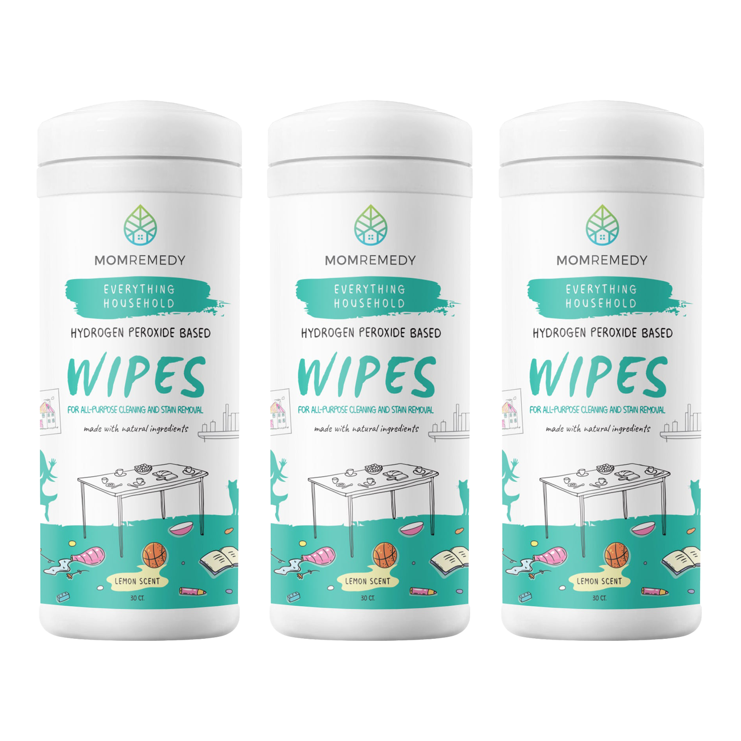 MomRemedy Cleaning Wipes - 3 Pack