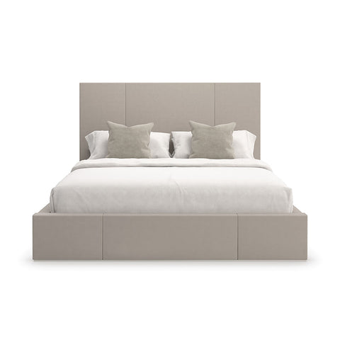 Ivory Ribbed Bed, Caracole Soft Embrace