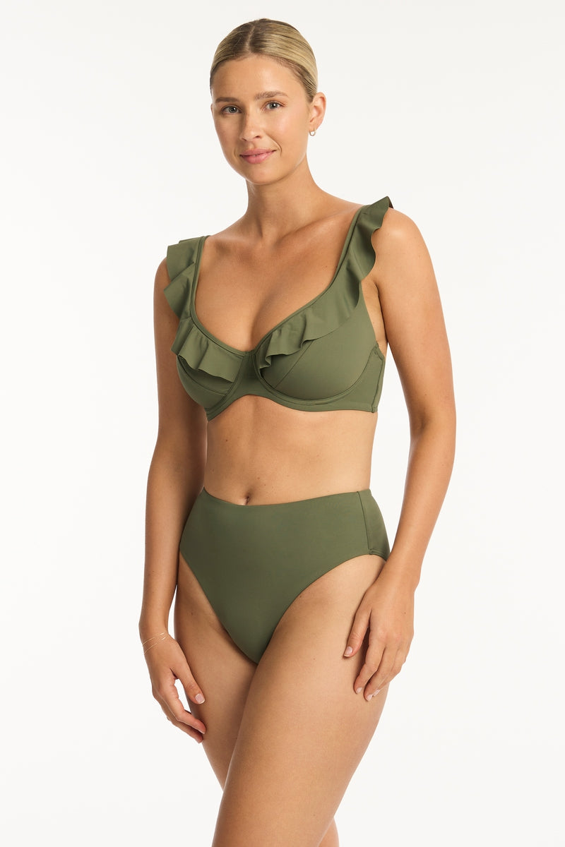 SEA LEVEL SWIM Capri Frill French Bralette