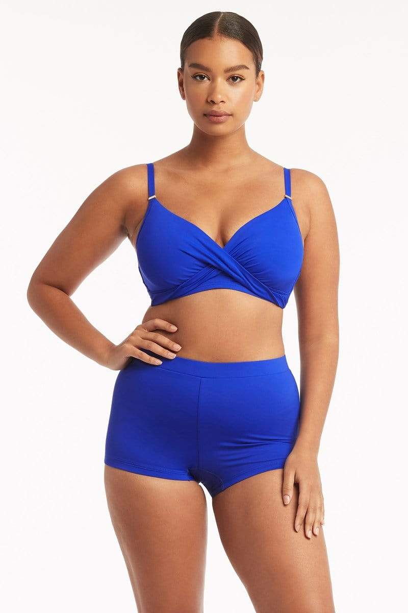 SEMIMAY Slim Belly Swimsuit Large Chest Stripes In Europe And The