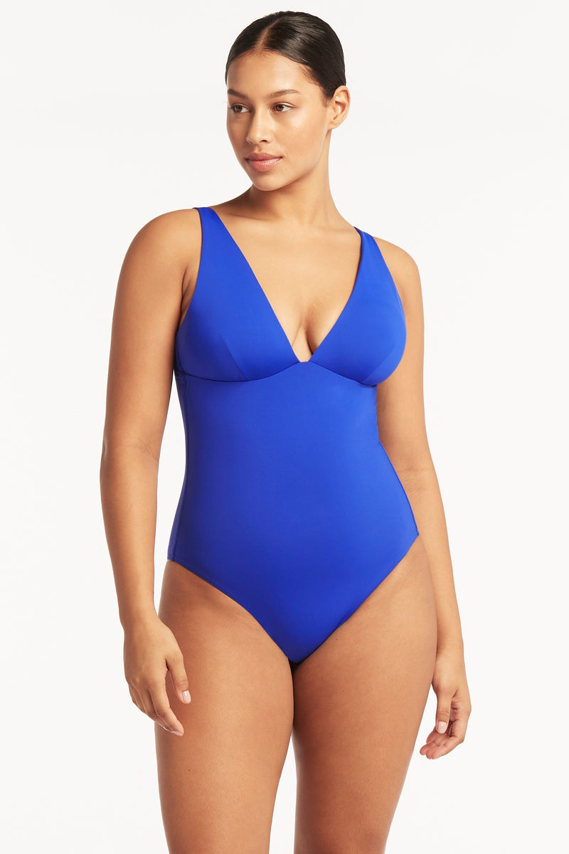 Sea Level Swim Troppica Longline One-Piece Swimsuit