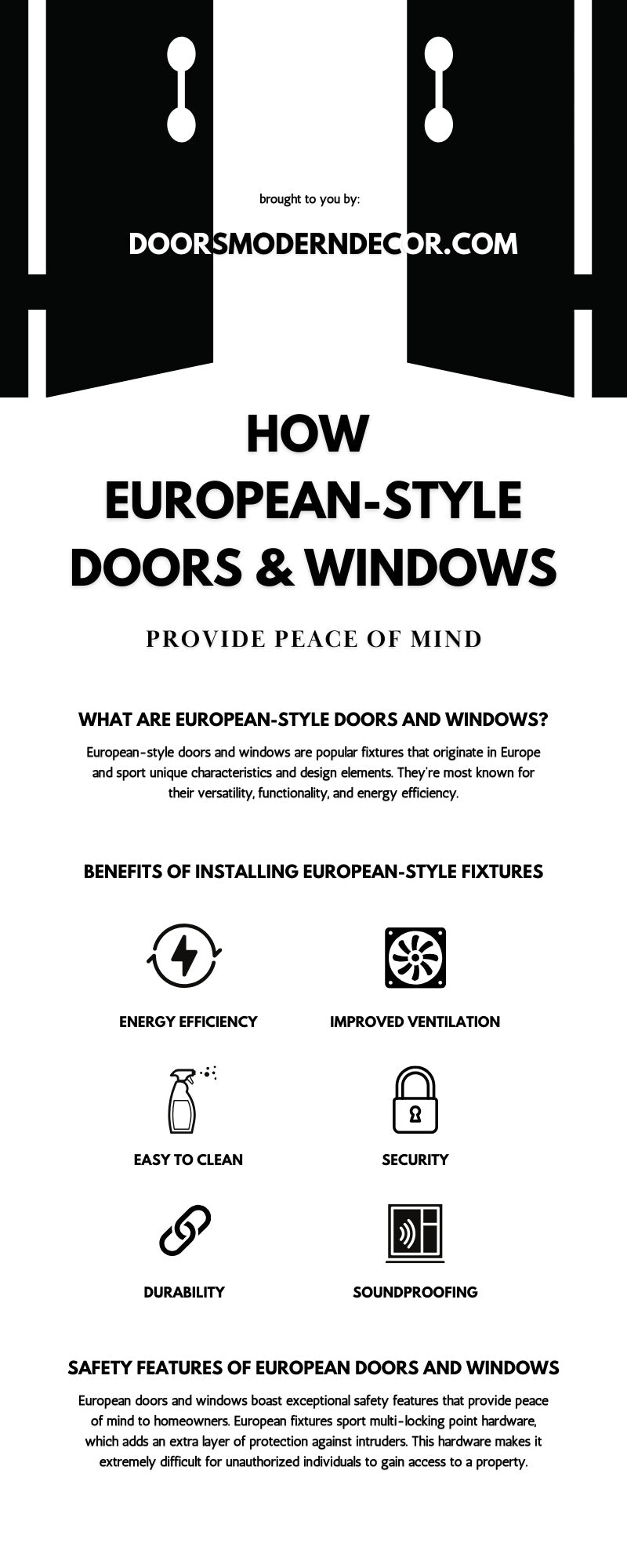 How European-Style Doors & Windows Provide Peace of Mind