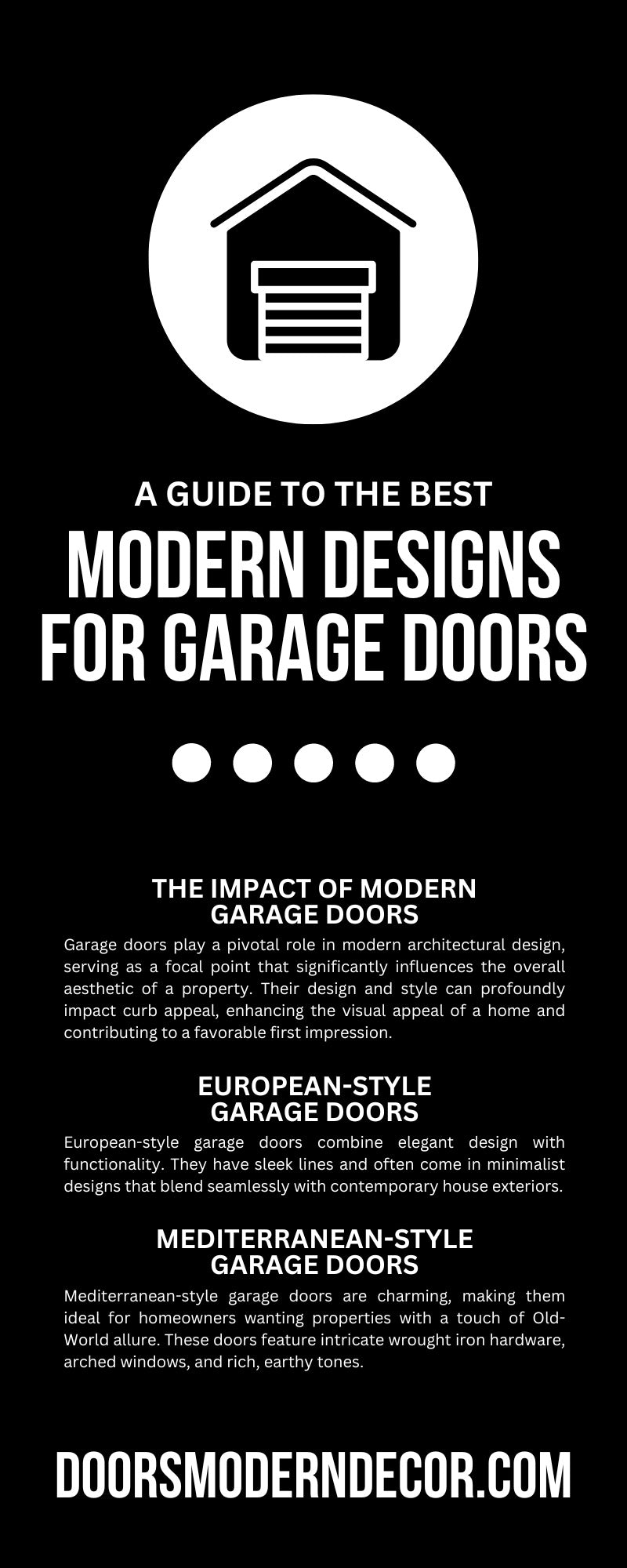A Guide to the Best Modern Designs for Garage Doors