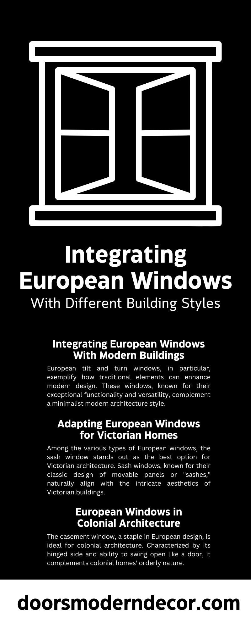 Integrating European Windows With Different Building Styles