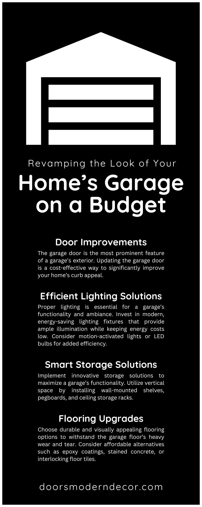 Revamping the Look of Your Home’s Garage on a Budget