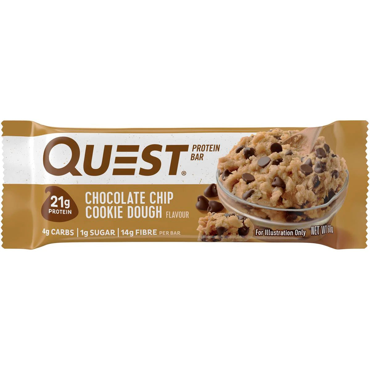 Quest Protein Bar Choc Chip Cookie Dough