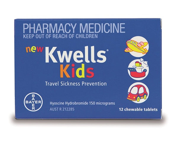 travel sickness tablets for 18 month old