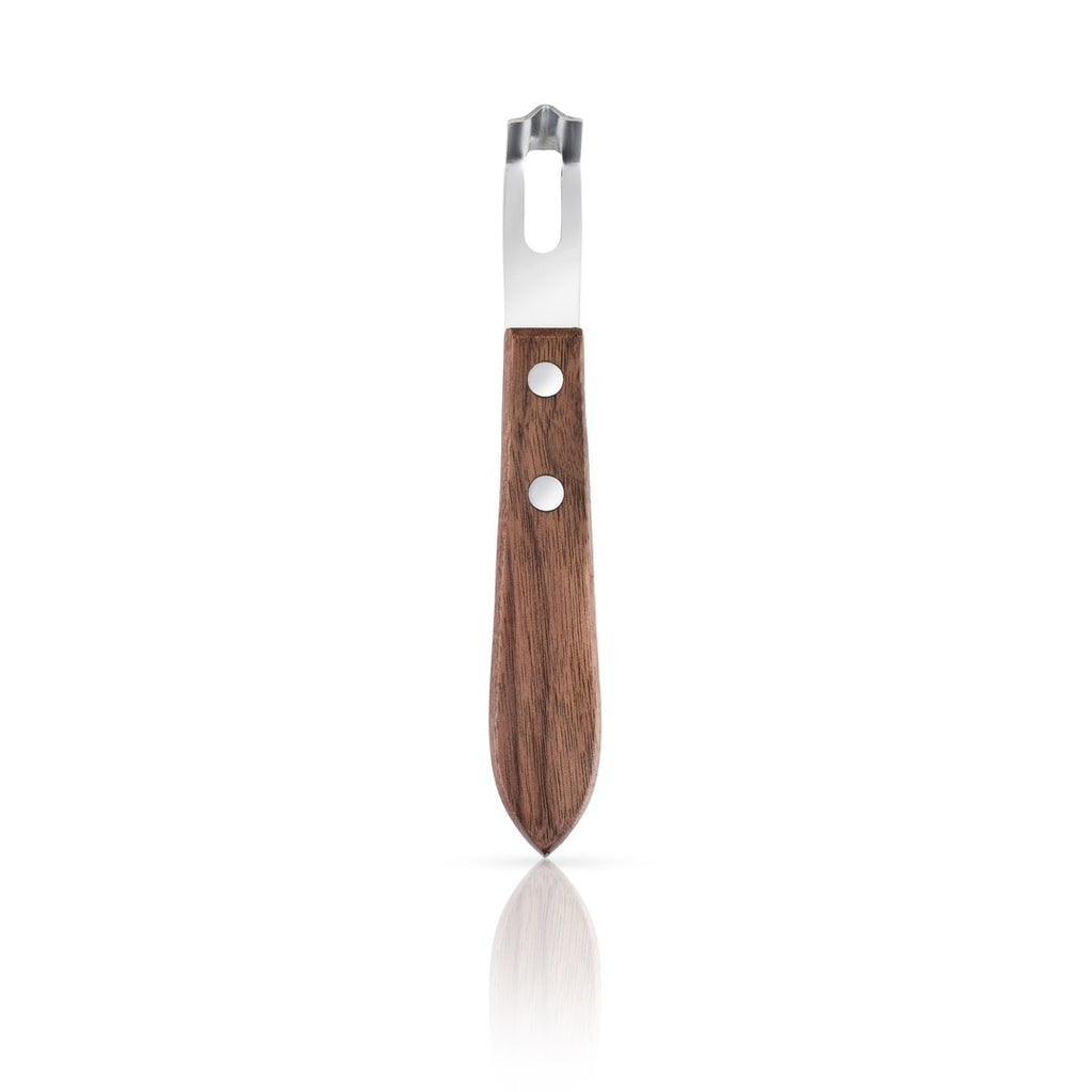 Viski 3 Pronged Ice Pick, Wood Handle Stainless Steel Ice Shaper Cocktail  Tools 