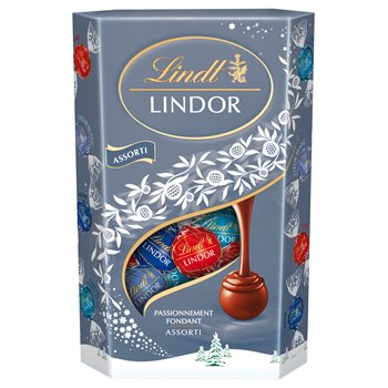 Assortiment chocolat lait noisettes pyrénéens LINDT : la boite de 175g à  Prix Carrefour