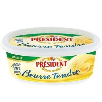 Beurre Salé en Barquette 250g - Président - Piceri
