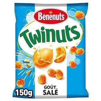 Bénénuts - Bénénuts Twinuts goût bacon 2 x 150 g + 10% offert