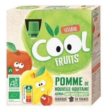 Vitabio Compote Cool Fruits Apple Organic 4x90g
