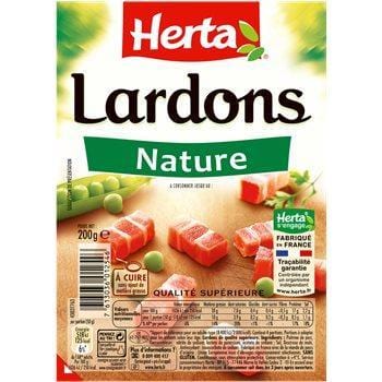 HERTA Lardons Fumés Conservation Sans Nitrite 2x75g