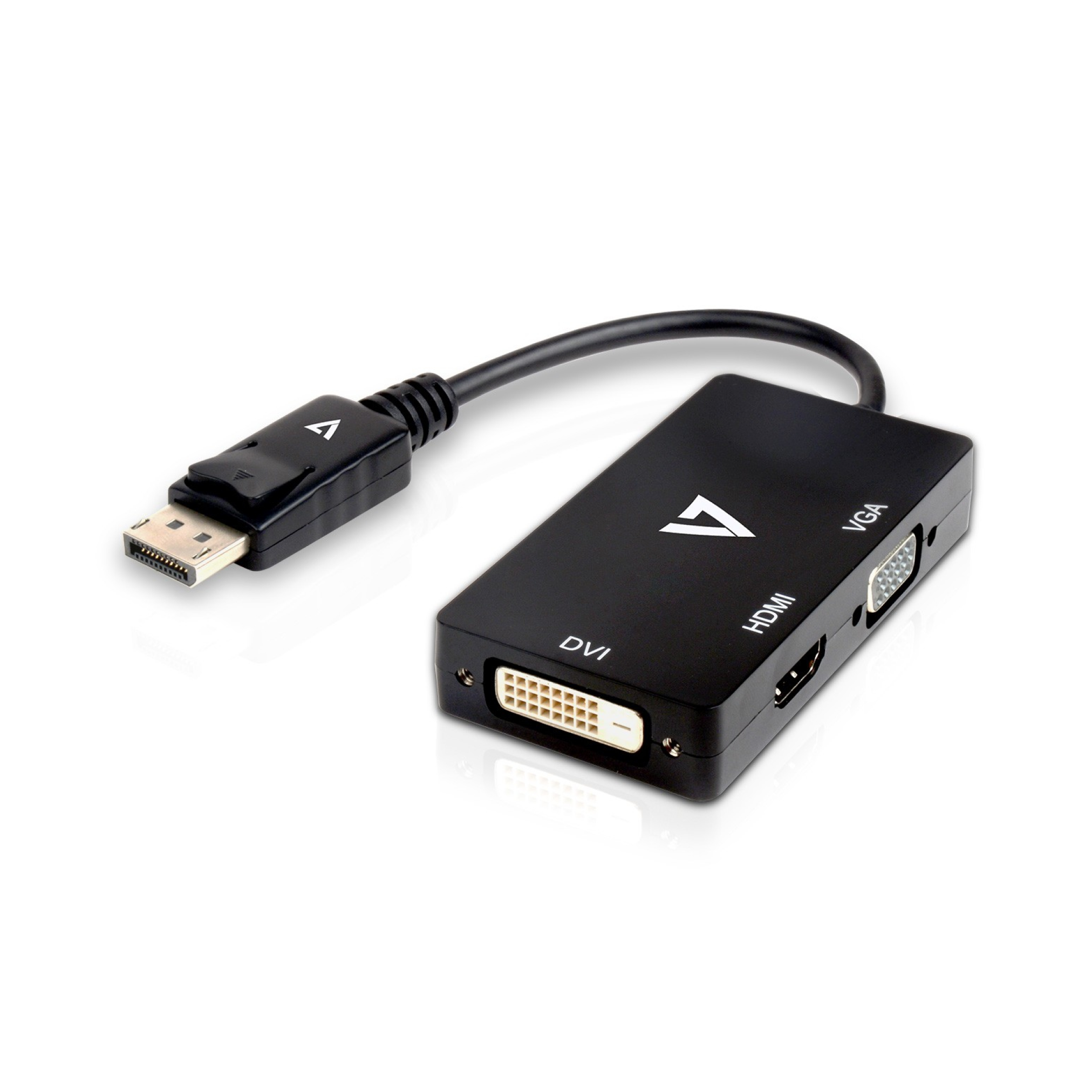 V7 DisplayPort (m) auf DVI/HDMI/VGA (f) Adapter