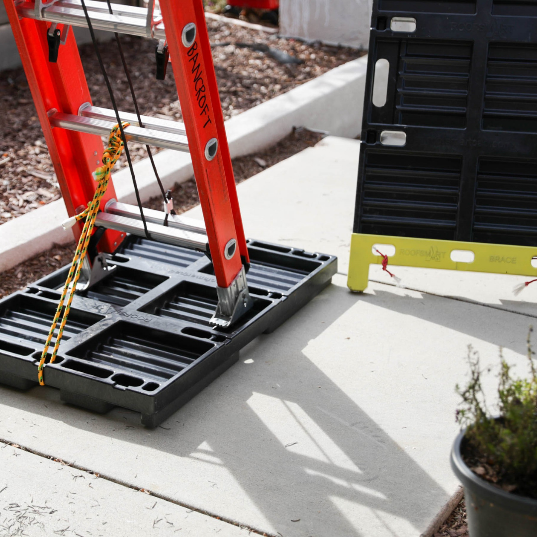 The RoofSmart Pad Tool Not Only Prevents Damages But Thanks To Our Attachable Accessories We Can Make Your Ladder Into A Fixed And Secure Tool. Helping You Prevent Injuries And Promoting A Safe Work Environment.