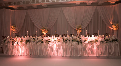 The most beautiful wedding top table ever