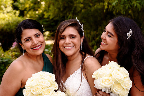 bride and bridesmaids