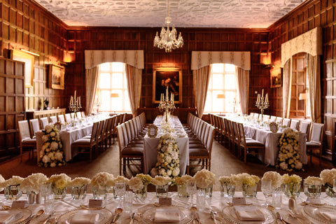 Wedding dinner in the Castle Banqueting Hall