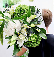 White and Green Flowers