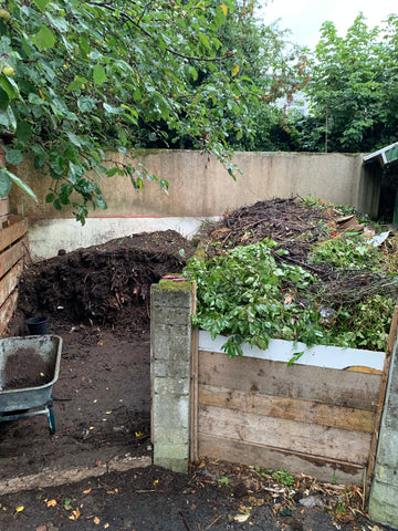 we harvest our garden composting every two years.