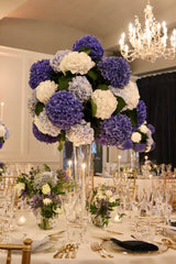 Blue Hydrangea Flowers Centerpiece