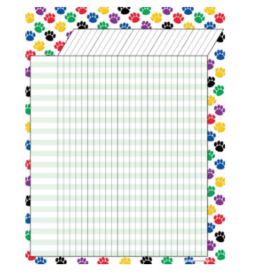 Colorful Paw Prints Mini Stickers - TCR4819