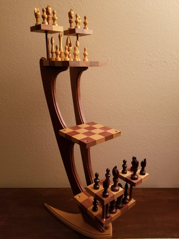 Wood Tri-Dimensional Chess Board | Star Trek | Ingenius Designs