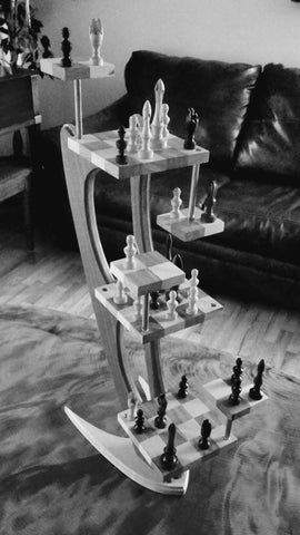 Tri-Dimensional Chess Set B&W | Star Trek | Ingenius Designs