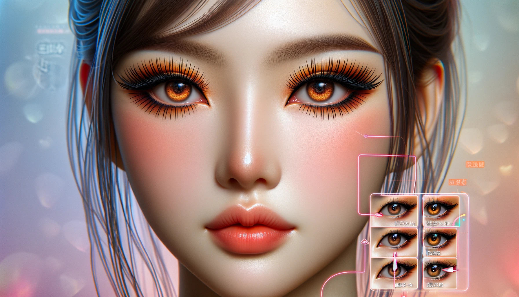 Gyaru false eyelashes