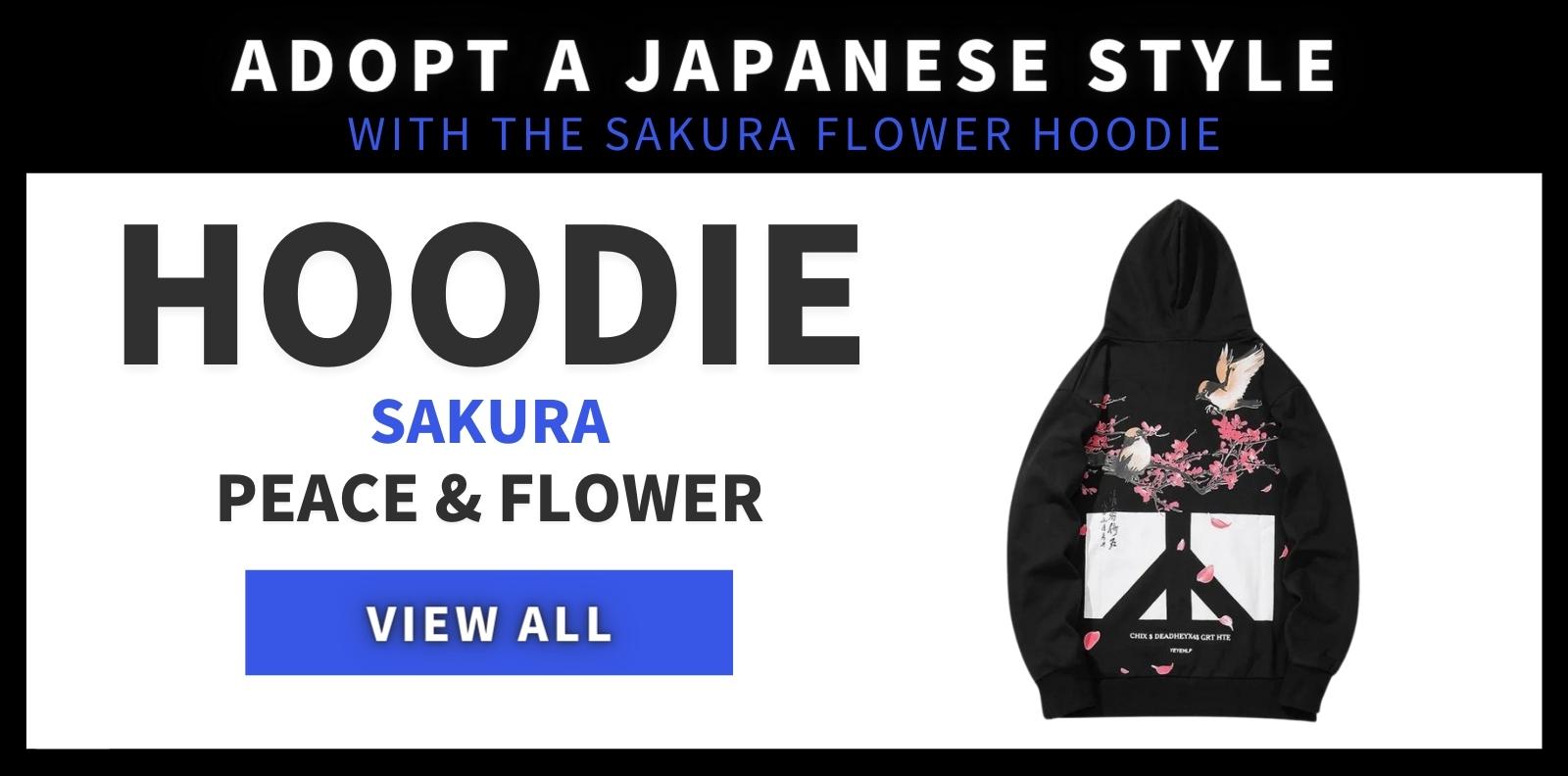 Japanese blossom hoodie