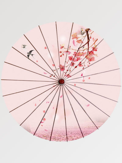  ZGONOHYE Compact Travel Umbrella Pink Cherry Blossoms