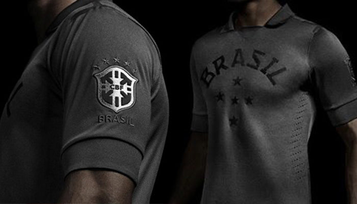 Brazil Black Football Shirt
