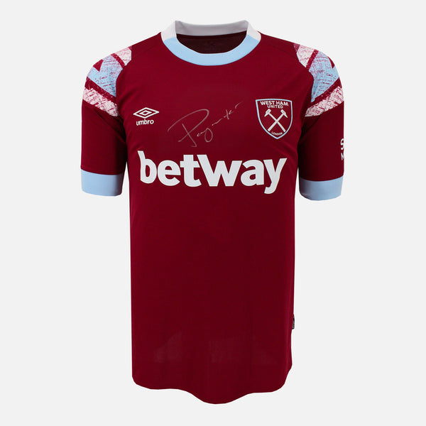 Lucas Paquetá Signed West Ham United Shirt 2022-23 Home [Front] – The Vault