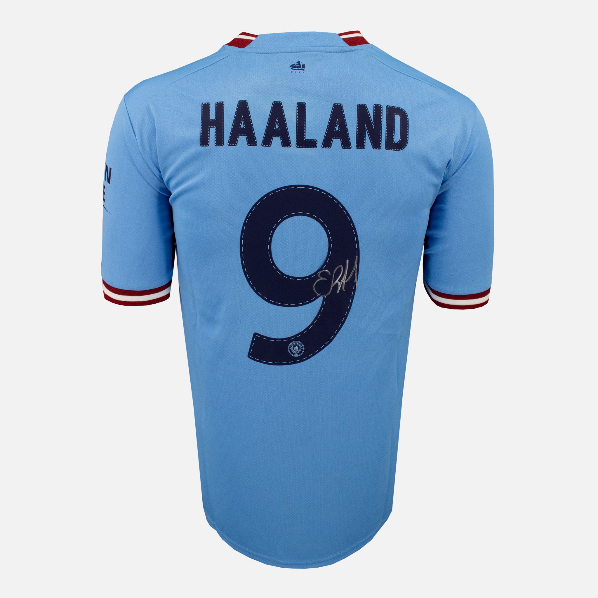 Erling Haaland Signed Manchester City Shirt 2022-23 Home [9] – The Vault