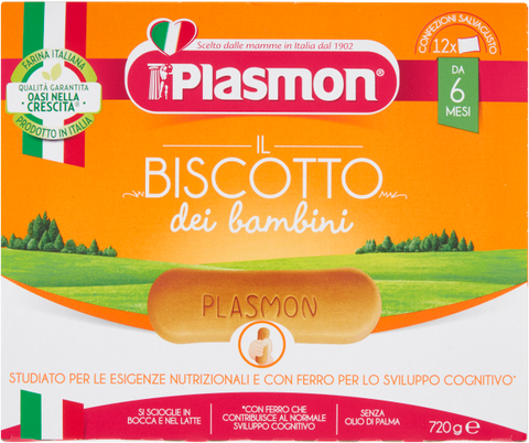 PLASMON BISCOTTINO GRANULATO X2 374 GR (6 in a box) –  -  The best E-commerce of Italian Food in UK