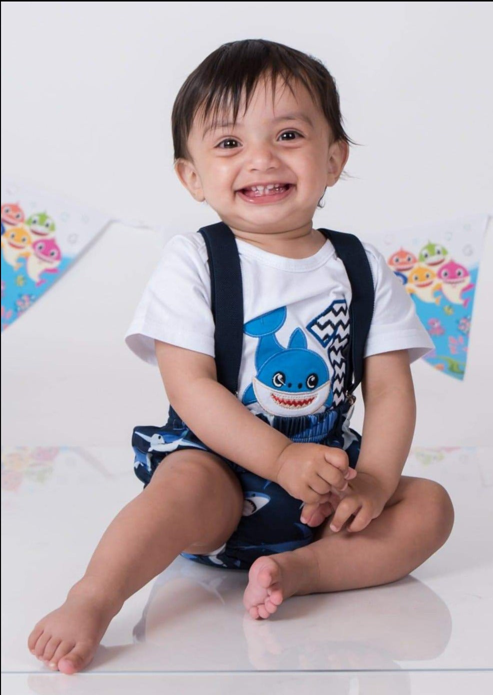 1st birthday Baby Boy Outfit | Cake Smash Dress Baby Shark – Ki & Ka Bubs