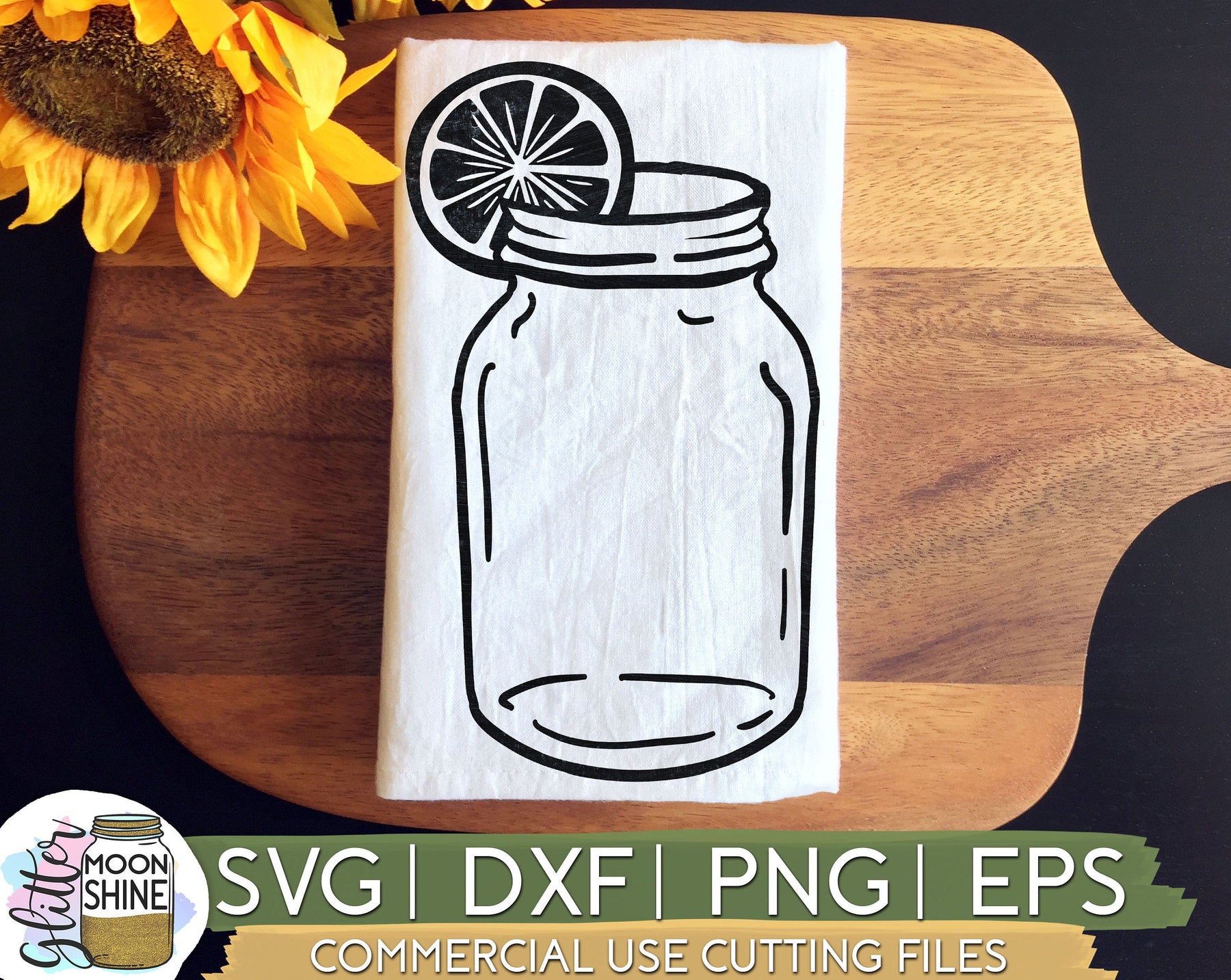 Free Free 252 Sunflower In Mason Jar Svg SVG PNG EPS DXF File