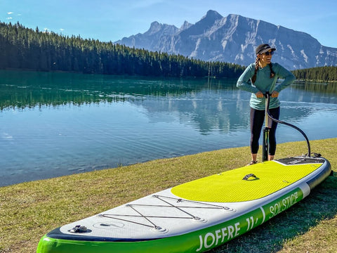 Two Jack Lake Stand Up Paddle Boarding