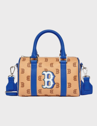 MLB Boston Red Sox Dia Monogram Jacquard Denim Strap Hobo Bag Blue