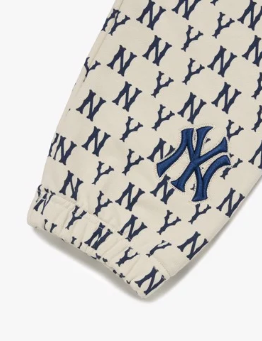 MLB Monogram New York Yankees UNISEX Pants (White)