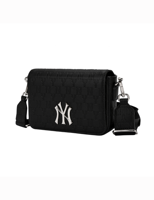 MLB Monogram Jacquard Mini Crossbody Bag (Black) – The Factory KL