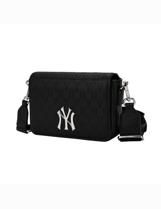 MLB Monogram Jacquard Crossbody Bag (Black) – The Factory KL